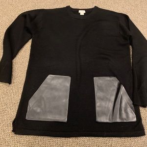 J. Crew Black Merino Sweater